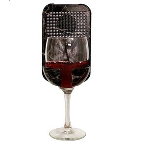 BATH WINE HOLDER AND SPEAKER